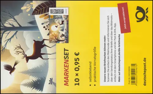 FB 152 Weihnachten 2025 Winterlandschaft, Folienblatt 10x3937, postfrisch **