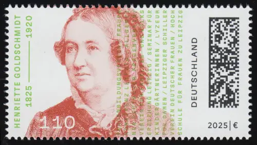 3934 Henriette Goldschmidt, Deutsche Frauenbewegung, postfrisch **