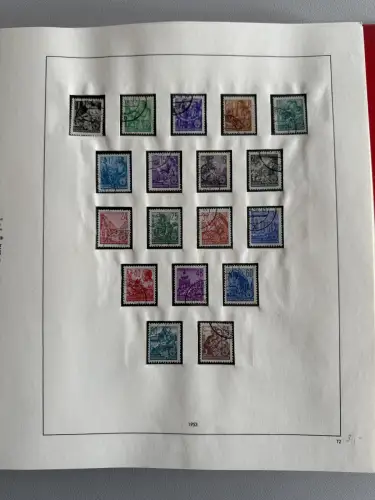 DDR 1949-1960 im SAFE-Vordruck-Ringbinder gestempelt komplett, 45 Seiten