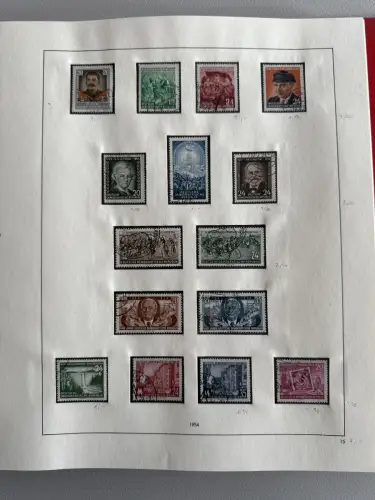 DDR 1949-1960 im SAFE-Vordruck-Ringbinder gestempelt komplett, 45 Seiten