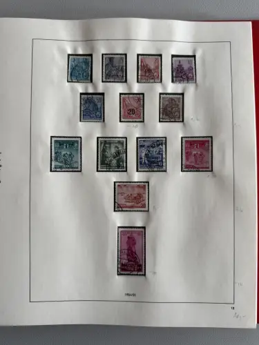 DDR 1949-1960 im SAFE-Vordruck-Ringbinder gestempelt komplett, 45 Seiten