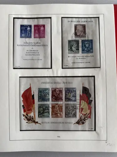 DDR 1949-1960 im SAFE-Vordruck-Ringbinder gestempelt komplett, 45 Seiten