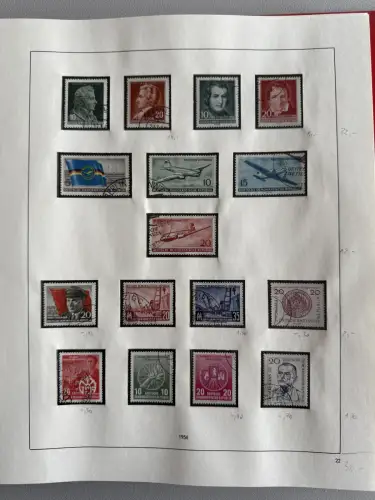 DDR 1949-1960 im SAFE-Vordruck-Ringbinder gestempelt komplett, 45 Seiten