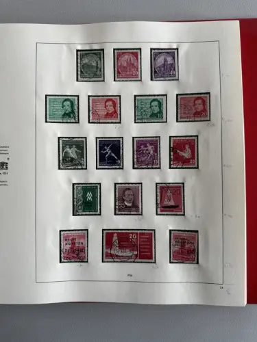 DDR 1949-1960 im SAFE-Vordruck-Ringbinder gestempelt komplett, 45 Seiten