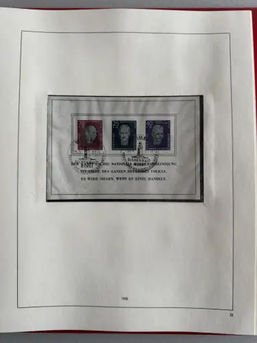 DDR 1949-1960 im SAFE-Vordruck-Ringbinder gestempelt komplett, 45 Seiten