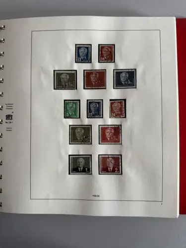 DDR 1949-1960 im SAFE-Vordruck-Ringbinder gestempelt komplett, 45 Seiten
