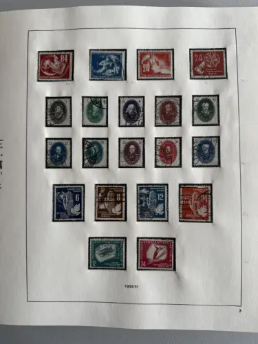 DDR 1949-1960 im SAFE-Vordruck-Ringbinder gestempelt komplett, 45 Seiten