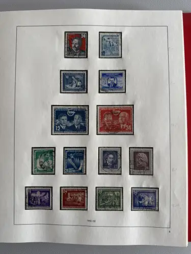 DDR 1949-1960 im SAFE-Vordruck-Ringbinder gestempelt komplett, 45 Seiten