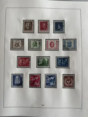 DDR 1949-1960 im SAFE-Vordruck-Ringbinder gestempelt komplett, 45 Seiten