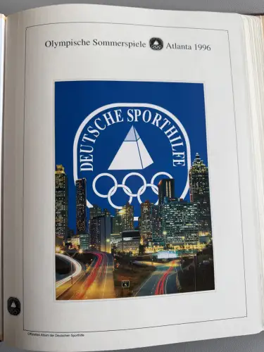 Olympia 1996 im Vordruckalbum Deutsche Sporthilfe, 45 Seiten, postfrisch **