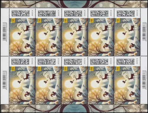 3935 Weihnachten 2025 - Winterlandschaft, 10er-Bogen, postfrisch **