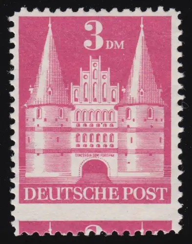 99Ia Bauten 3 DM - schöne Verzähnung durch das Markenbild, postfrisch **