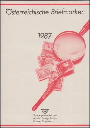 Jahreszusammenstellung der Österreichischen Post 1987 ** postfrisch