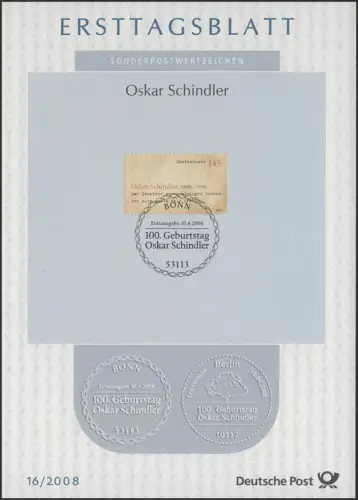 ETB 16/2008 Oskar Schindler