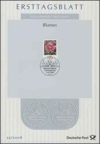ETB 35/2008 Blumen, Gartennelke 25 Cent