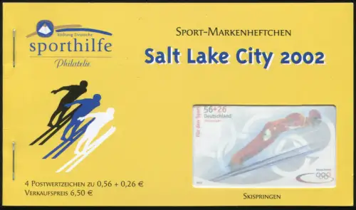 Sport 2002 Olympiade & Skispringen 0,56 Euro 4x2239a, postfrisch