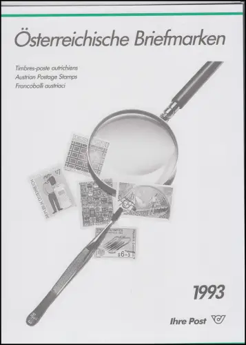 Jahreszusammenstellung der Österreichischen Post 1993 ** postfrisch