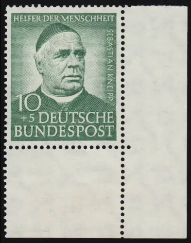 174Y Wofa Kneipp 10 Pf. Ecke unten rechts mit Wasserzeichen 4Y - geprüft BPP **