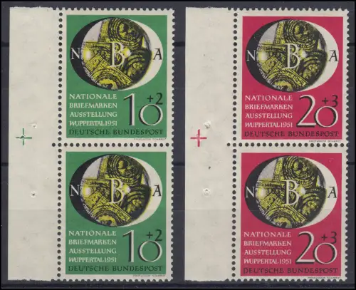 141-142 NBA Wuppertal, Randpaar links mit Passerkreuz ** gpr. Schlegel BPP