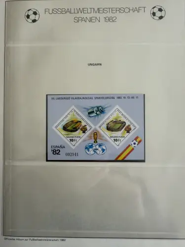 Fußball-WM 1982 Spanien, offizielle FIFA-Sammlung nach Sieger-Abo