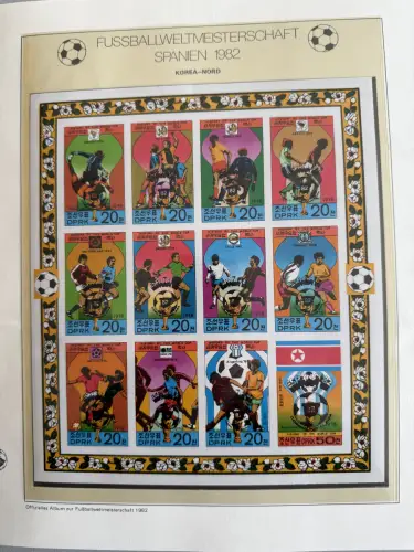 Fußball-WM 1982 Spanien, offizielle FIFA-Sammlung nach Sieger-Abo