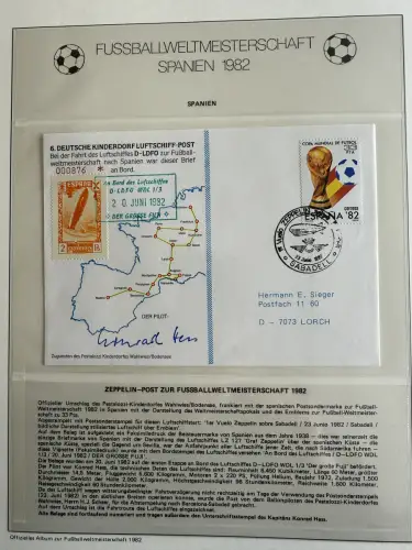 Fußball-WM 1982 Spanien, offizielle FIFA-Sammlung nach Sieger-Abo