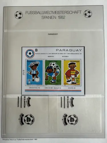 Fußball-WM 1982 Spanien, offizielle FIFA-Sammlung nach Sieger-Abo