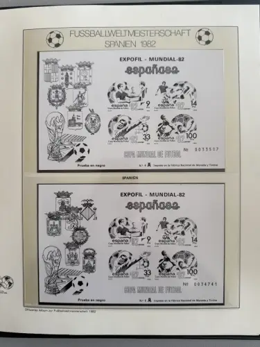 Fußball-WM 1982 Spanien, offizielle FIFA-Sammlung nach Sieger-Abo