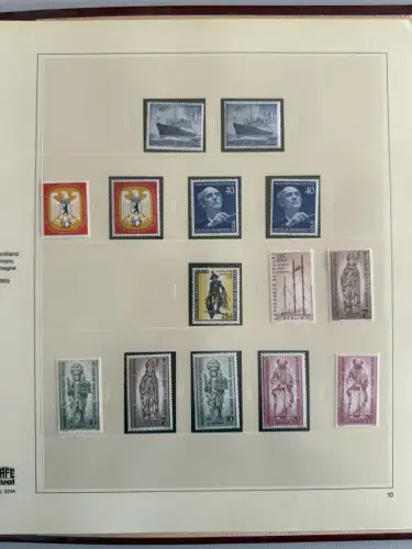 Berlin 1948-1959 Teilsammlung im roten SAFE-Dual-Vordruckringbinder, * / **