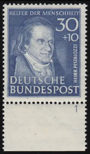 146 Wofa 30 Pf. - Unterrandstück mit Formnummer FN1 gefaltet, ** gepr. Schlegel
