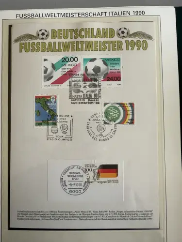 Fußball-WM 1990 Italien, offizielle FIFA-Sammlung nach Sieger-Abo, 3 Bände