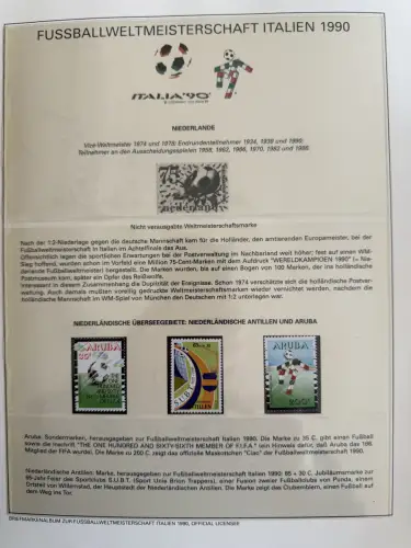 Fußball-WM 1990 Italien, offizielle FIFA-Sammlung nach Sieger-Abo, 3 Bände