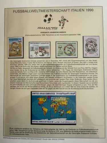 Fußball-WM 1990 Italien, offizielle FIFA-Sammlung nach Sieger-Abo, 3 Bände