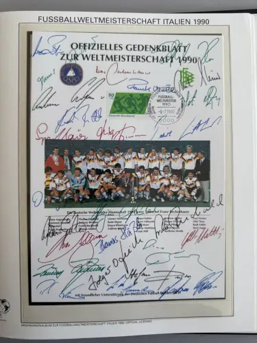 Fußball-WM 1990 Italien, offizielle FIFA-Sammlung nach Sieger-Abo, 3 Bände