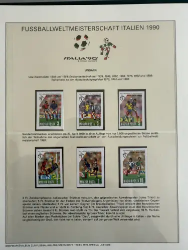 Fußball-WM 1990 Italien, offizielle FIFA-Sammlung nach Sieger-Abo, 3 Bände