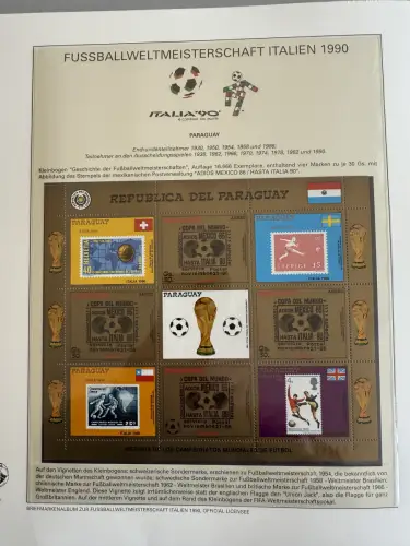 Fußball-WM 1990 Italien, offizielle FIFA-Sammlung nach Sieger-Abo, 3 Bände