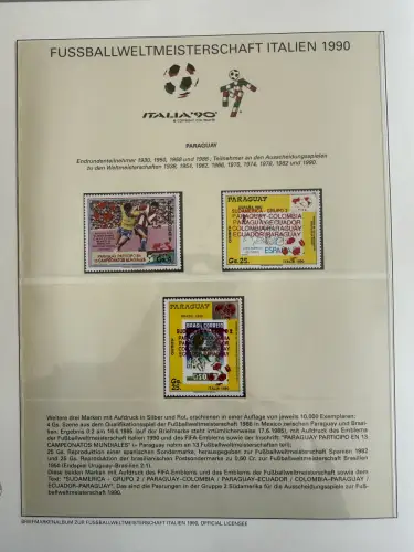 Fußball-WM 1990 Italien, offizielle FIFA-Sammlung nach Sieger-Abo, 3 Bände