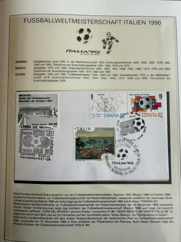 Fußball-WM 1990 Italien, offizielle FIFA-Sammlung nach Sieger-Abo, 3 Bände