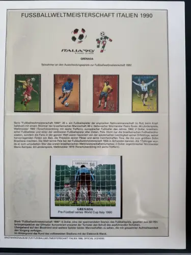 Fußball-WM 1990 Italien, offizielle FIFA-Sammlung nach Sieger-Abo, 3 Bände