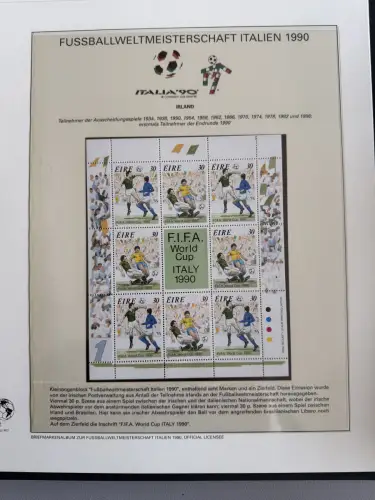 Fußball-WM 1990 Italien, offizielle FIFA-Sammlung nach Sieger-Abo, 3 Bände