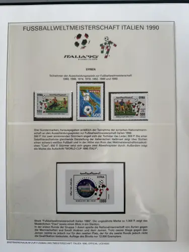 Fußball-WM 1990 Italien, offizielle FIFA-Sammlung nach Sieger-Abo, 3 Bände