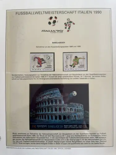 Fußball-WM 1990 Italien, offizielle FIFA-Sammlung nach Sieger-Abo, 3 Bände