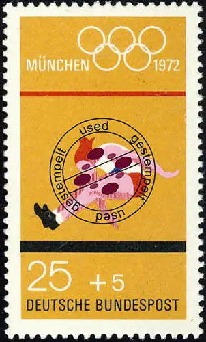 734 Olympische Sommerspiele München 25+5 Pf O