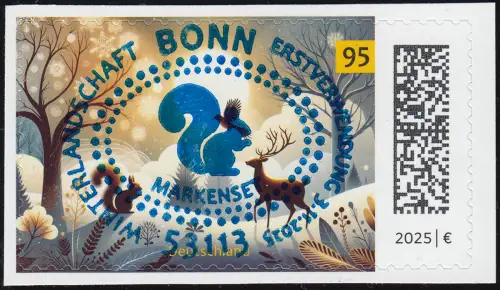 3937 Weihnachten 2025 - Winterlandschaft, SELBSTKLEBEND, EV-O BONN 3.11.25