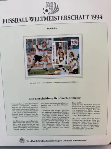 Fußball-WM 1994 in den USA, offizielle DFB-Sammlung nach Borek-Abo, 3 Bände