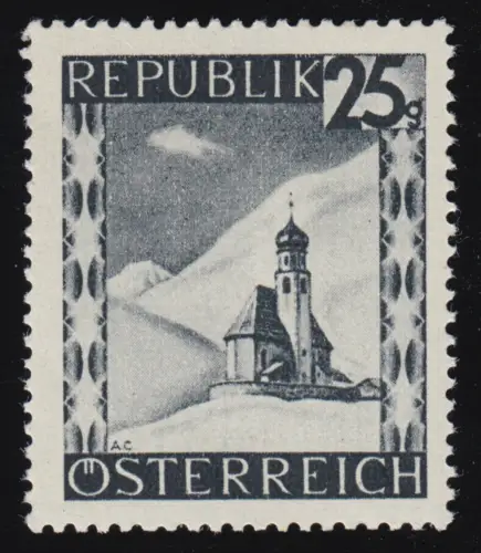 752 Landschaften 25 g, Vent im Ötztal /Tirol, postfrisch **