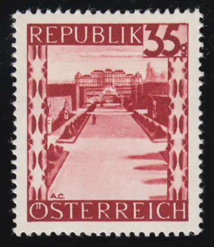 755 Landschaften 35 g, Belvedere /Wien, postfrisch **
