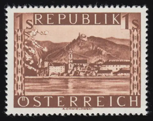 767I Landschaften 1 S, Dürnstein /Niederösterreich, postfrisch **