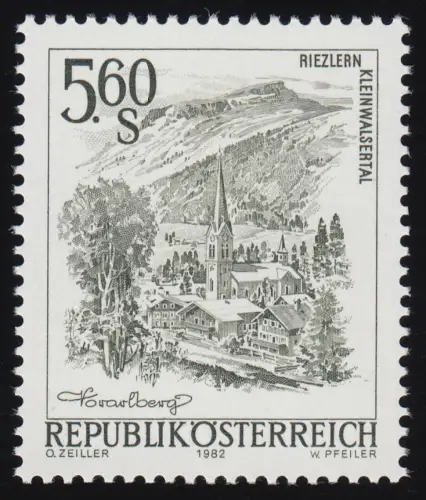 1711 F Schönes Österreich 5,60 S - ohne Rastertiefdruck (Rahmen), ** Fotoattest