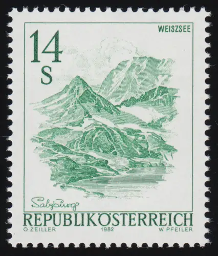 1696 F Schönes Österreich 14 S - ohne Rastertiefdruck (Rahmen), ** Fotoattest